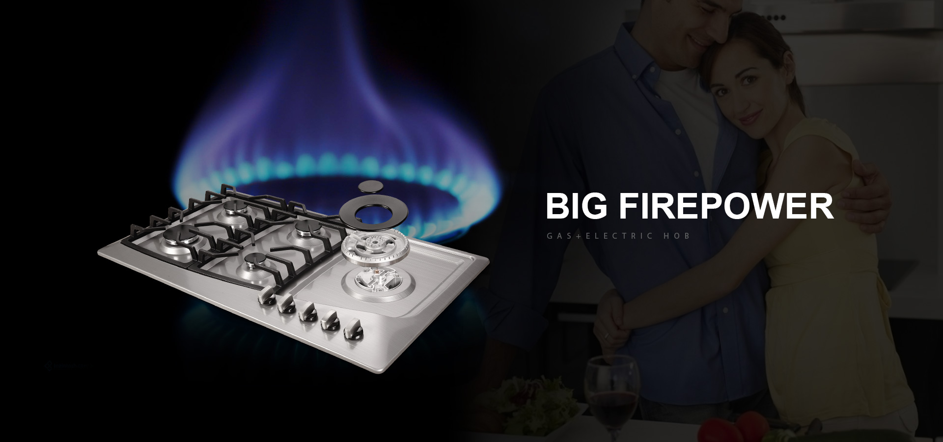 Gas+Electric Hob